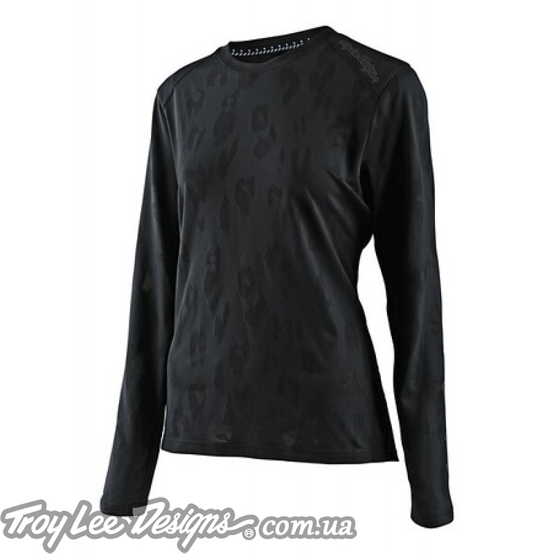 Джерсі TLD WMNS LILIUM LS JERSEY [JACQUARD BLACK] LG